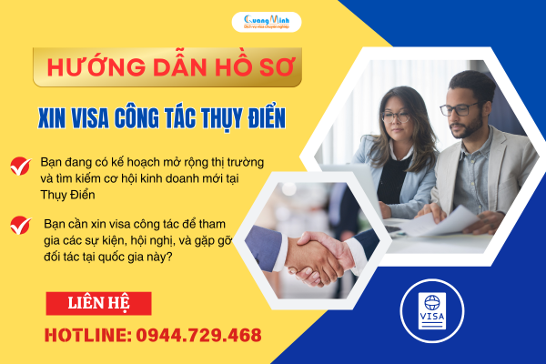 HƯỚNG DẪN HỒ SƠ XIN VISA CÔNG TÁC THỤY ĐIỂN MỚI NHẤT